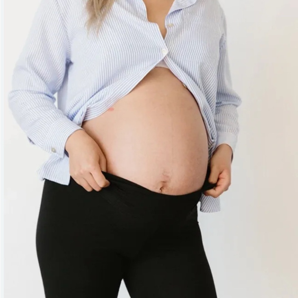Storq Black Maternity Biker Shorts